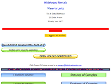 Tablet Screenshot of hildebrandrentals.com